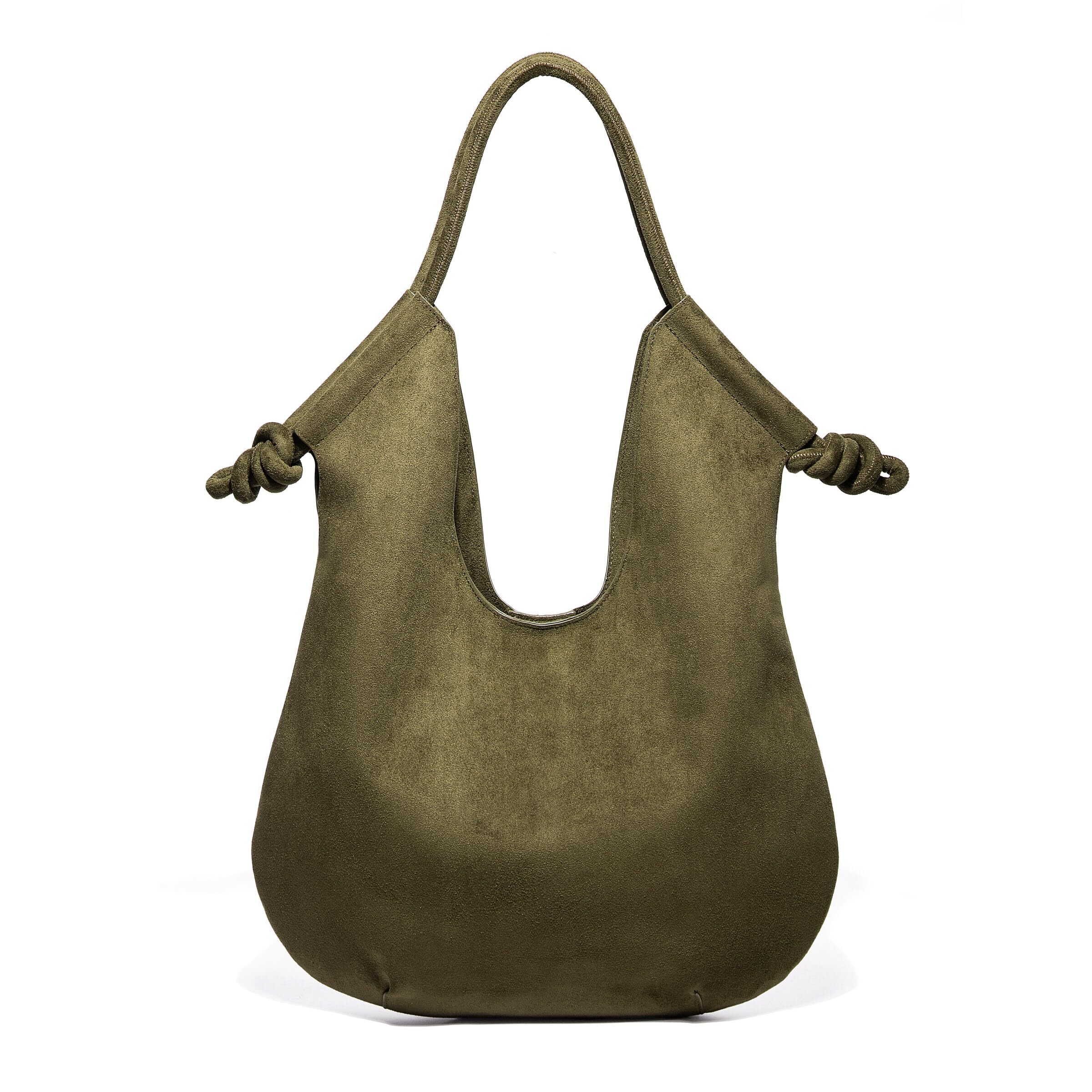 5600 Large Suede Hobo Bags Trendy Shoulder Bag Tote Satchel For Work Travel